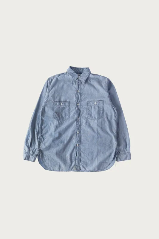 Relax Fit Chambray Work Shirt - Chambray Bleached sold by Canoe Club