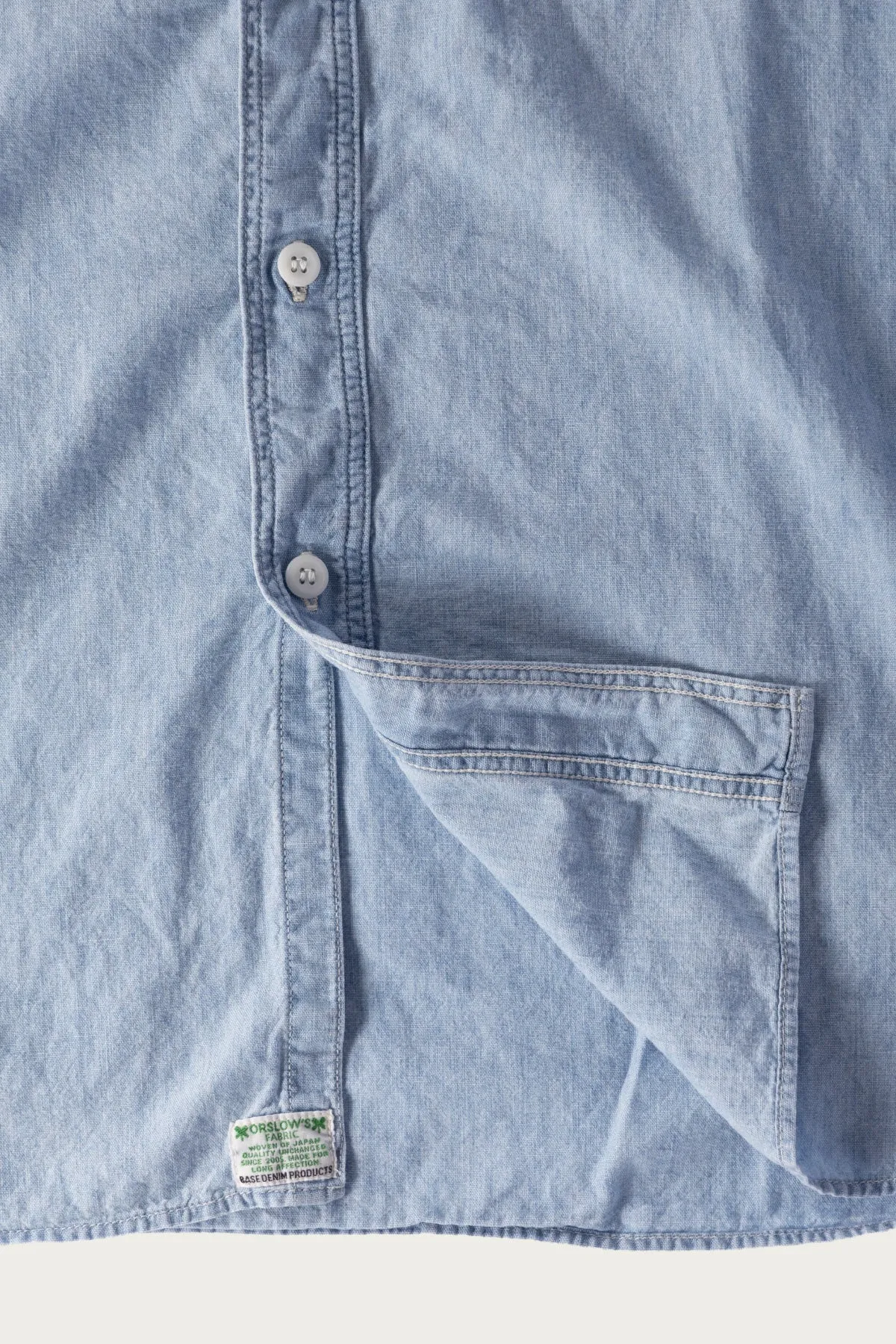 Relax Fit Chambray Work Shirt - Chambray Bleached sold by Canoe Club product image thumbnail 3