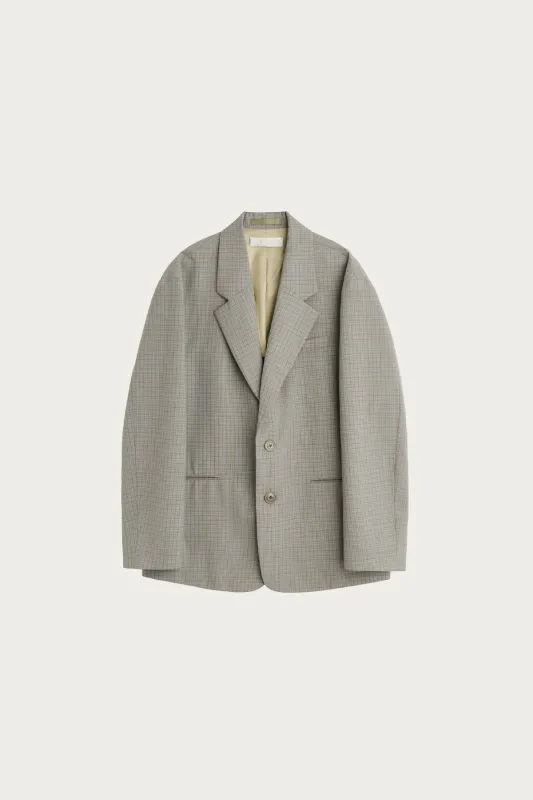 Industry Blazer - Frosted Moss Check Nexwool made by Our Legacy