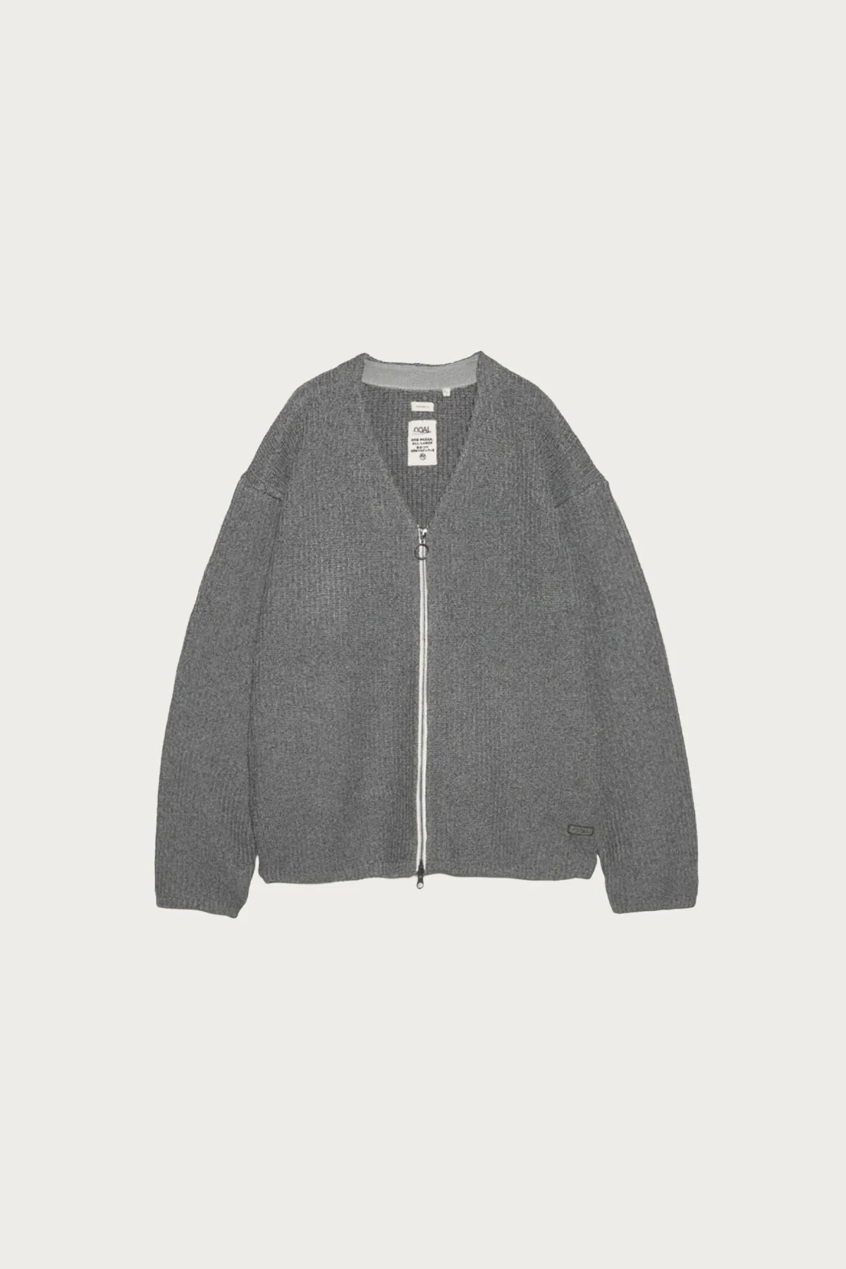 5G Zip Cardigan - Heather Grey sold by Canoe Club