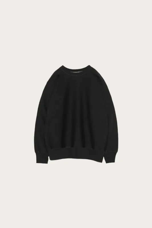 Crew Neck Sweat Shirt - Black made by Nanamica