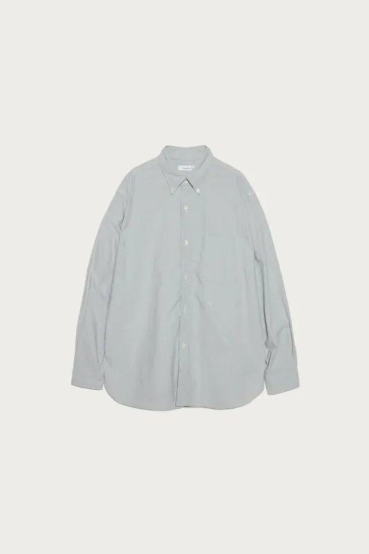 Button Down Wind Shirt - Greyish Navy made by Nanamica