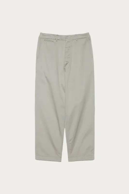 Wide Chino Pants - Light Grey made by Nanamica