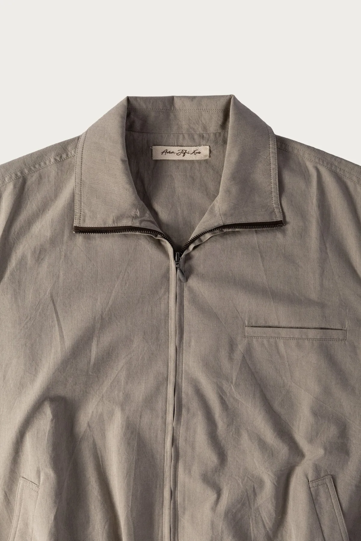 Track Blouson - Warm Grey sold by Canoe Club product image thumbnail 2