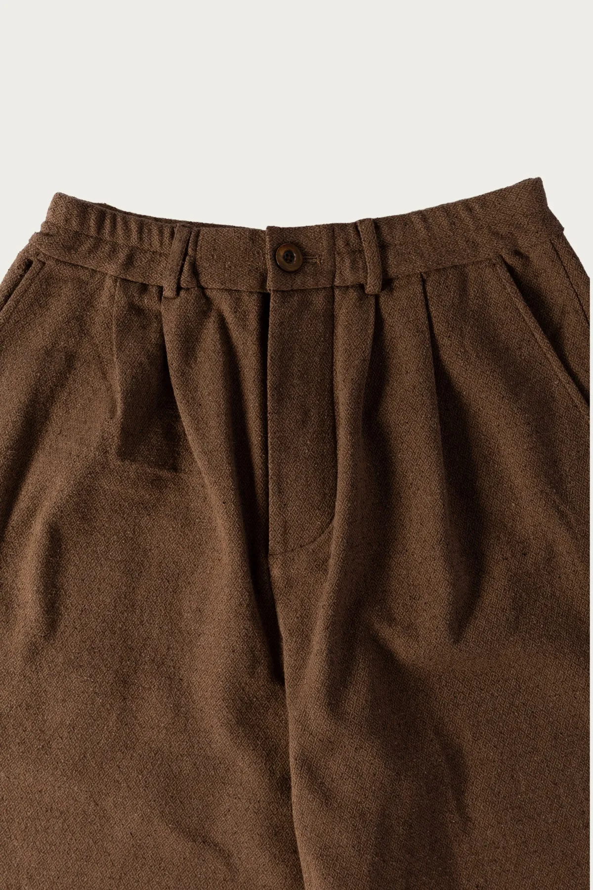 Double Pleat Pant - Brown Mix sold by Canoe Club product image thumbnail 2