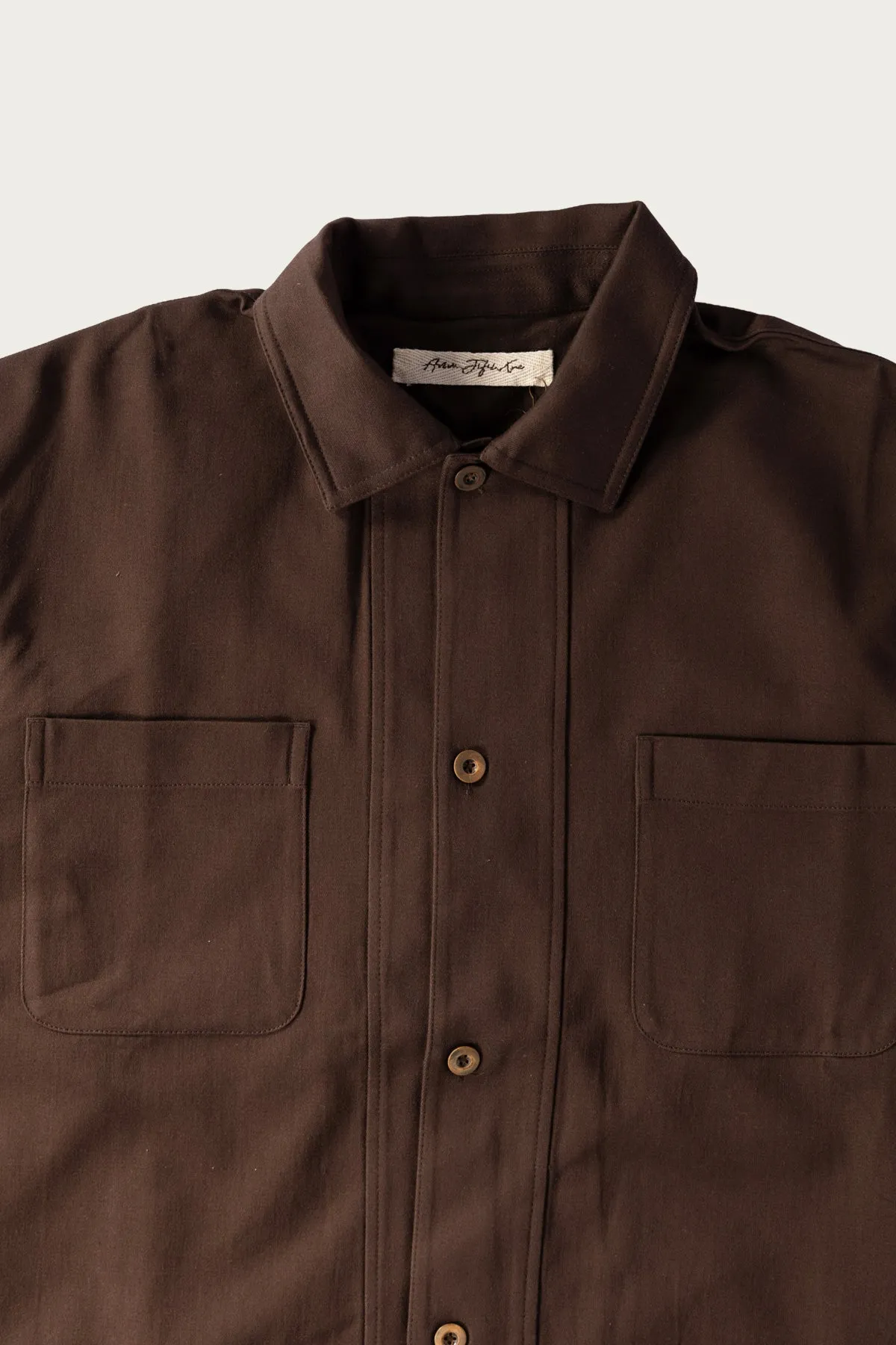 Boxy Shirt - Chocolate sold by Canoe Club product image thumbnail 2