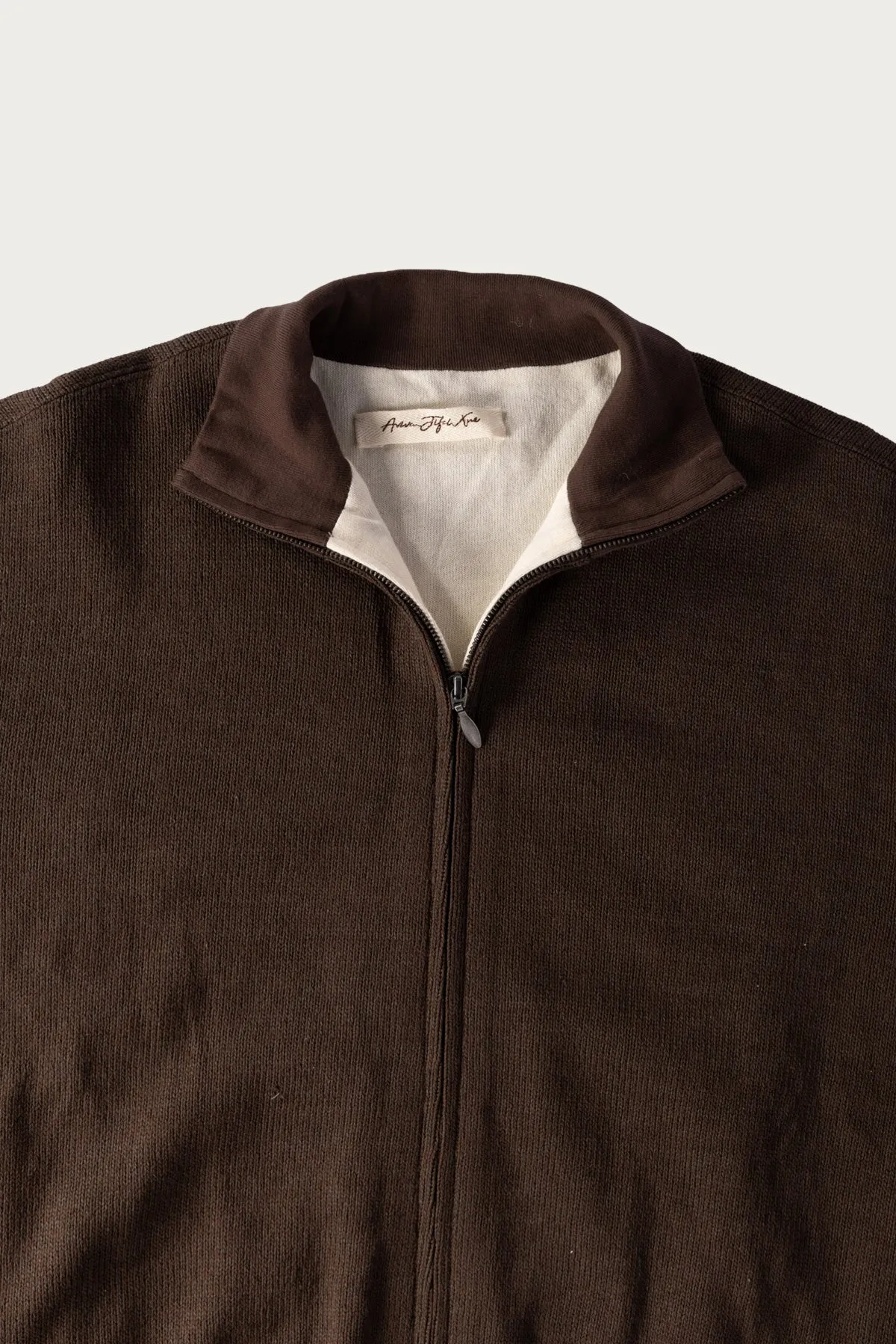 Drivers Knit Blouson - Deep Brown sold by Canoe Club product image thumbnail 2
