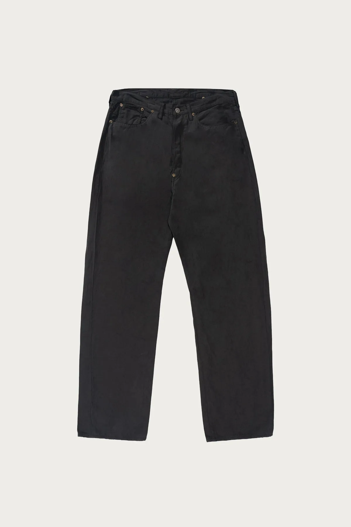 Lady White Co. x Kaptain Sunshine Cotton/Linen Trousers - Charcoal sold by Canoe Club