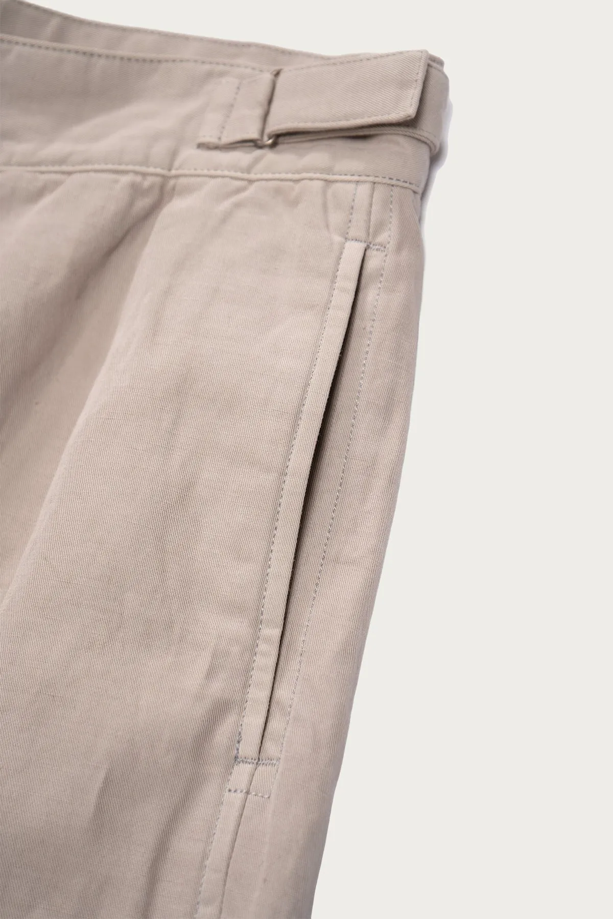 Lady White Co. x Kaptain Sunshine Cotton/Linen Shorts - Taupe sold by Canoe Club product image thumbnail 3