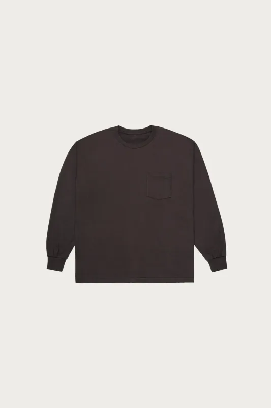 Lady White Co. x Kaptain Sunshine Line L/S Tee - Grey made by Lady White Co.