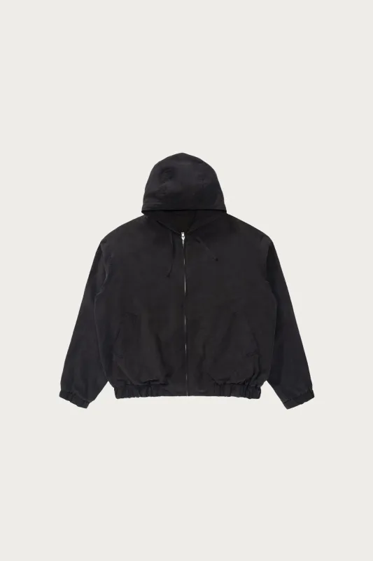 Lady White Co. x Kaptain Sunshine Silk Zip Parka - Navy made by Lady White Co.