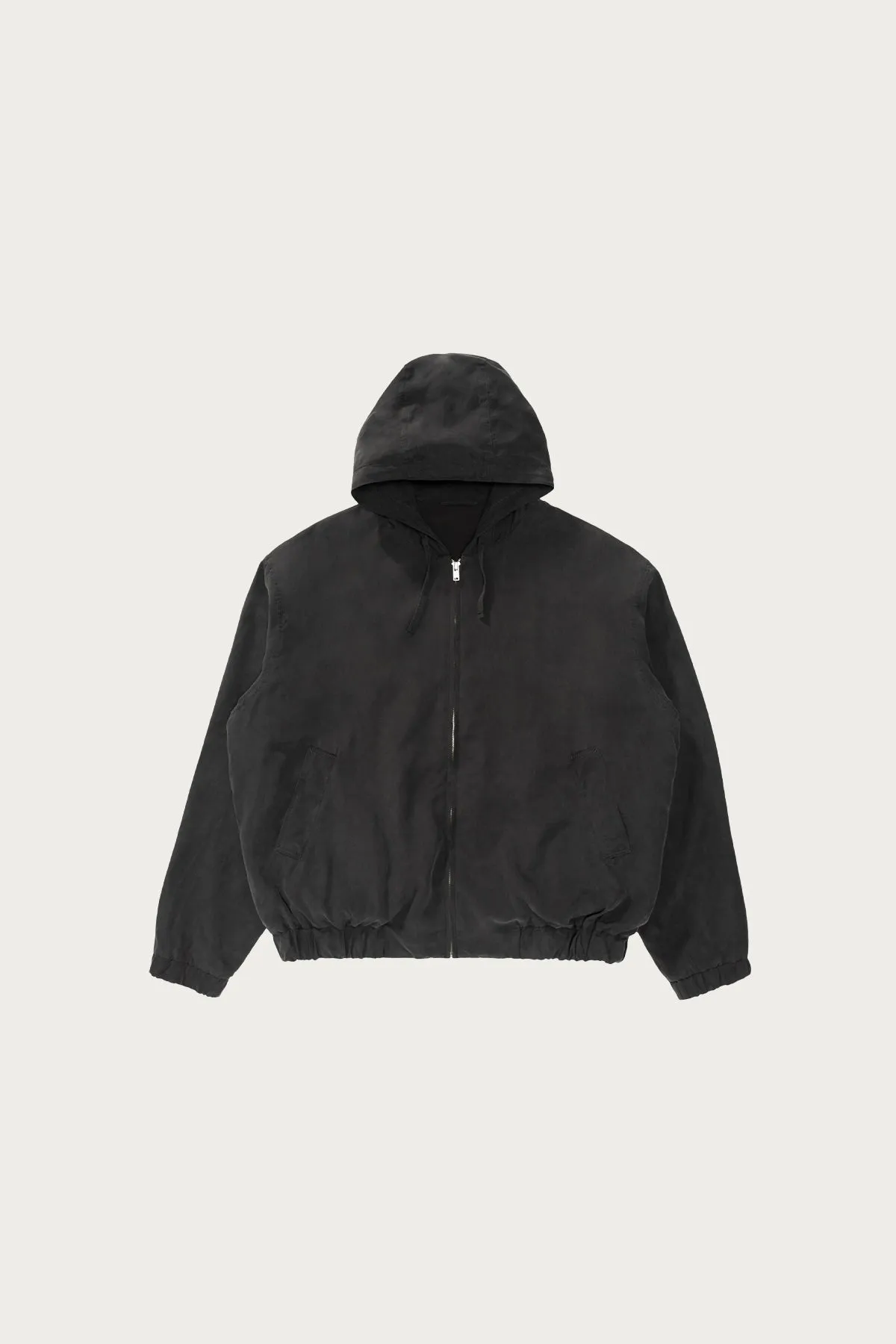 Lady White Co. x Kaptain Sunshine Silk Zip Parka - Faded Black sold by Canoe Club
