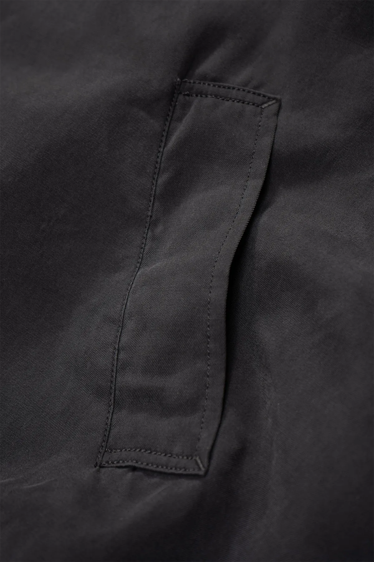 Lady White Co. x Kaptain Sunshine Silk Zip Parka - Faded Black sold by Canoe Club product image thumbnail 3