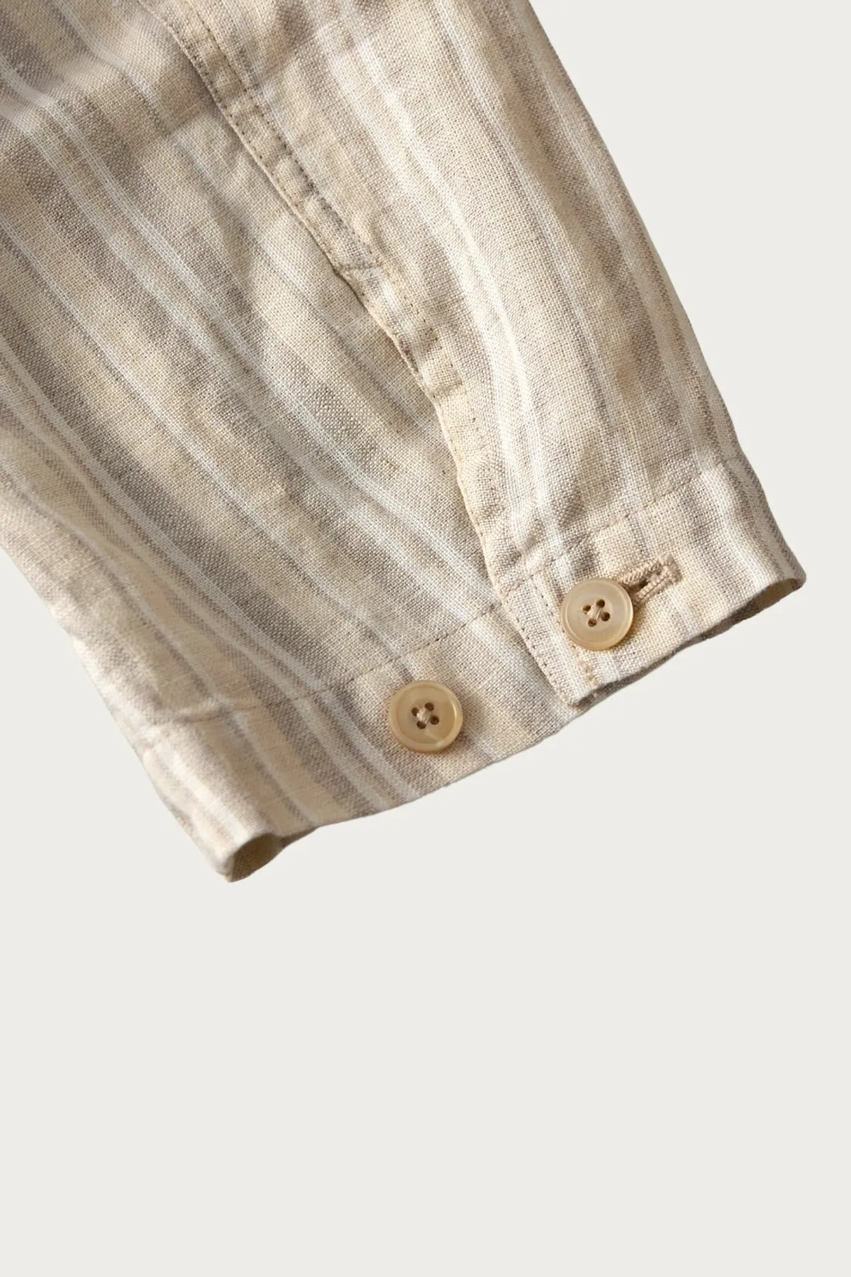 Linen Natural Stripe Jacket - Stripe sold by Canoe Club product image thumbnail 5