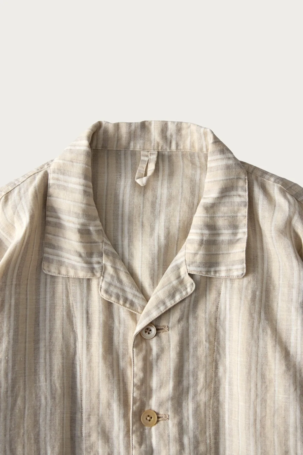 Linen Natural Stripe Jacket - Stripe sold by Canoe Club product image thumbnail 2