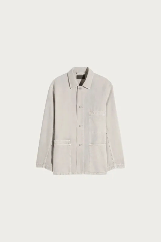 Utility Overshirt - Moonstone made by Lemaire