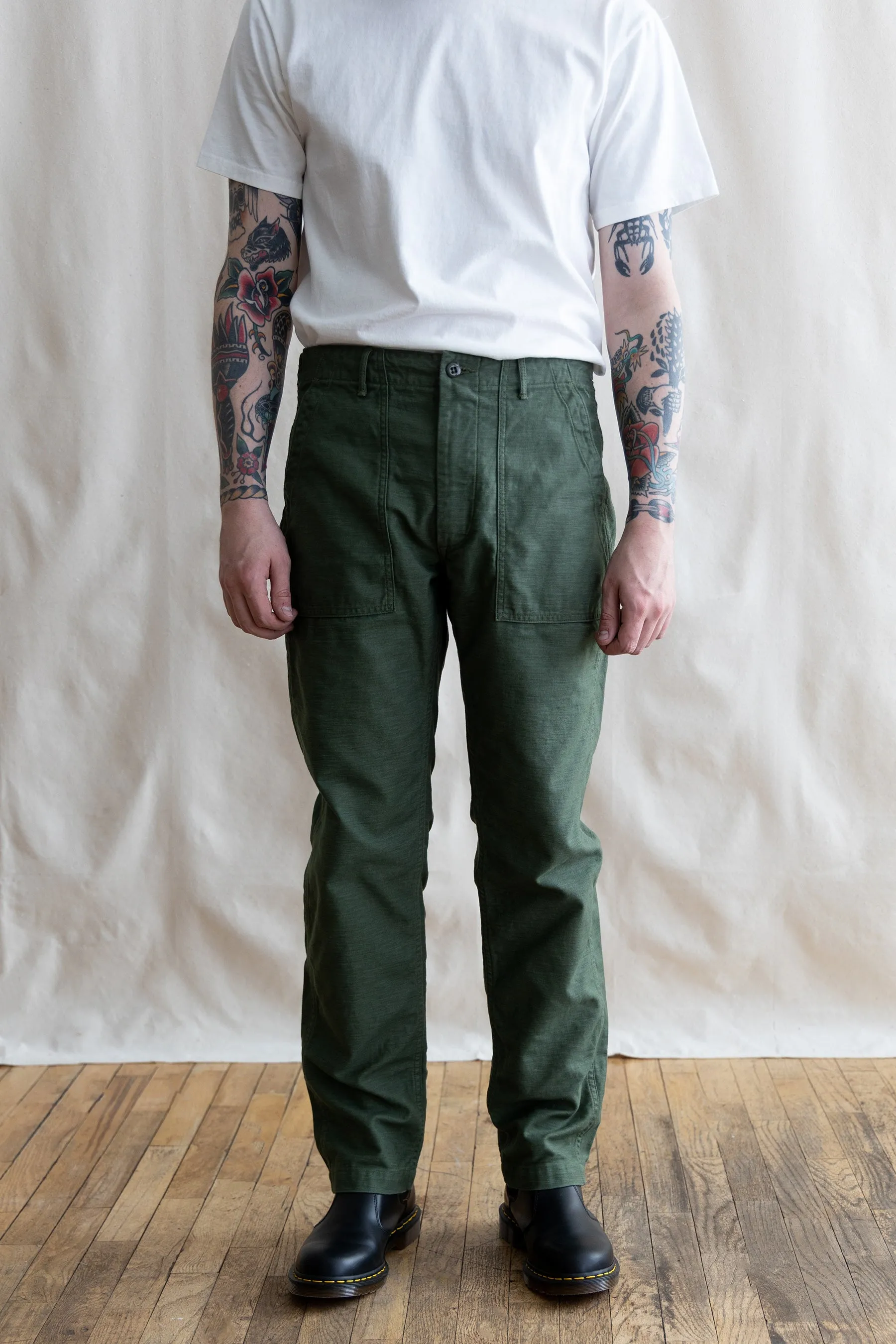 Slim Fit Fatigue Pants - Green sold by Canoe Club product image thumbnail 4