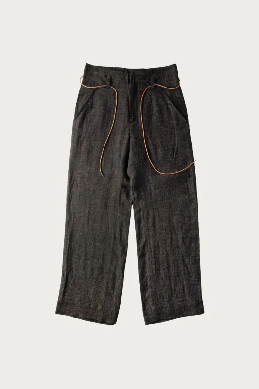 Nam Ou River Trip Pants - Black Mix made by seya