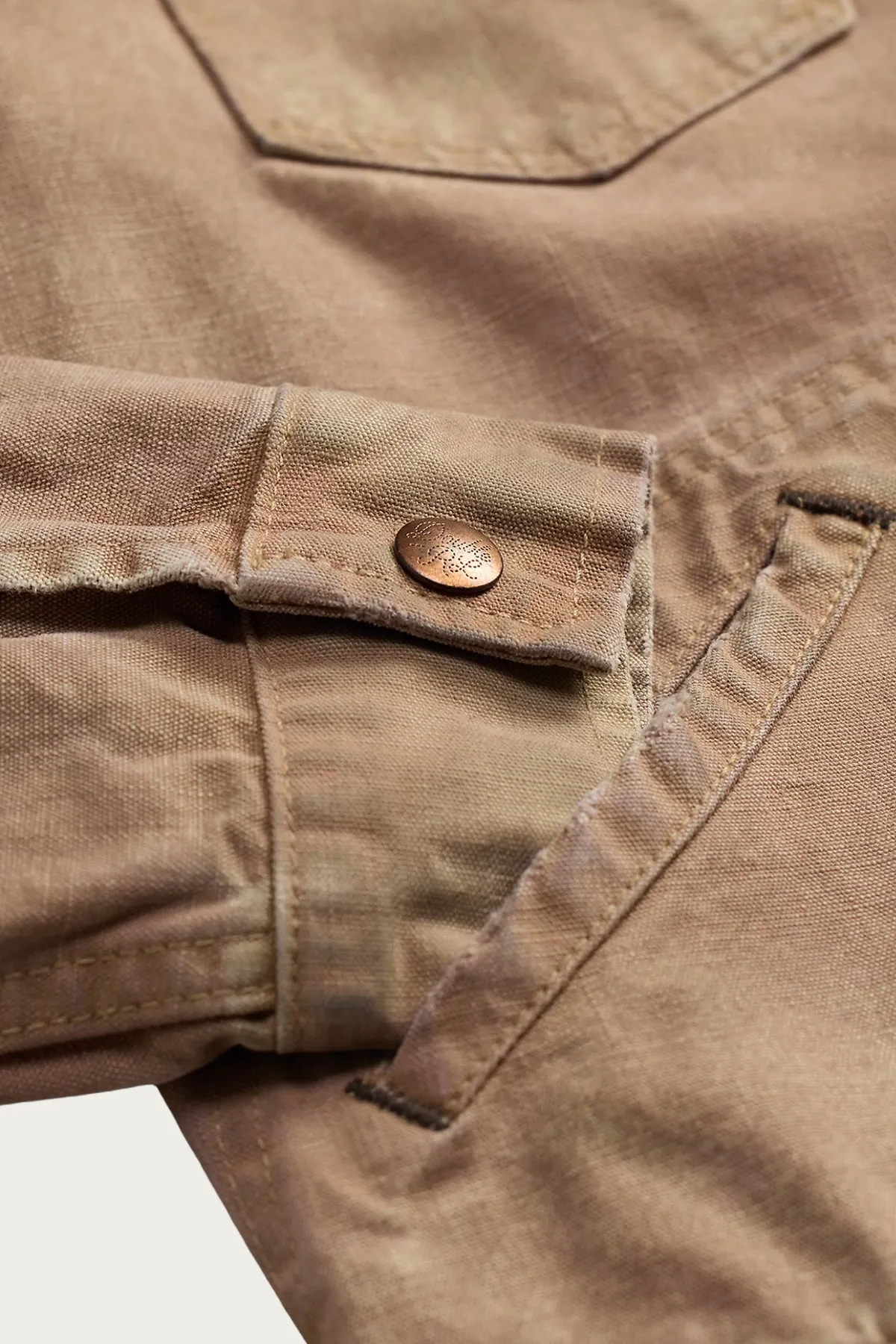 Ranch Hand Cotton Canvas Jacket - Distressed Mauve sold by Canoe Club product image thumbnail 3
