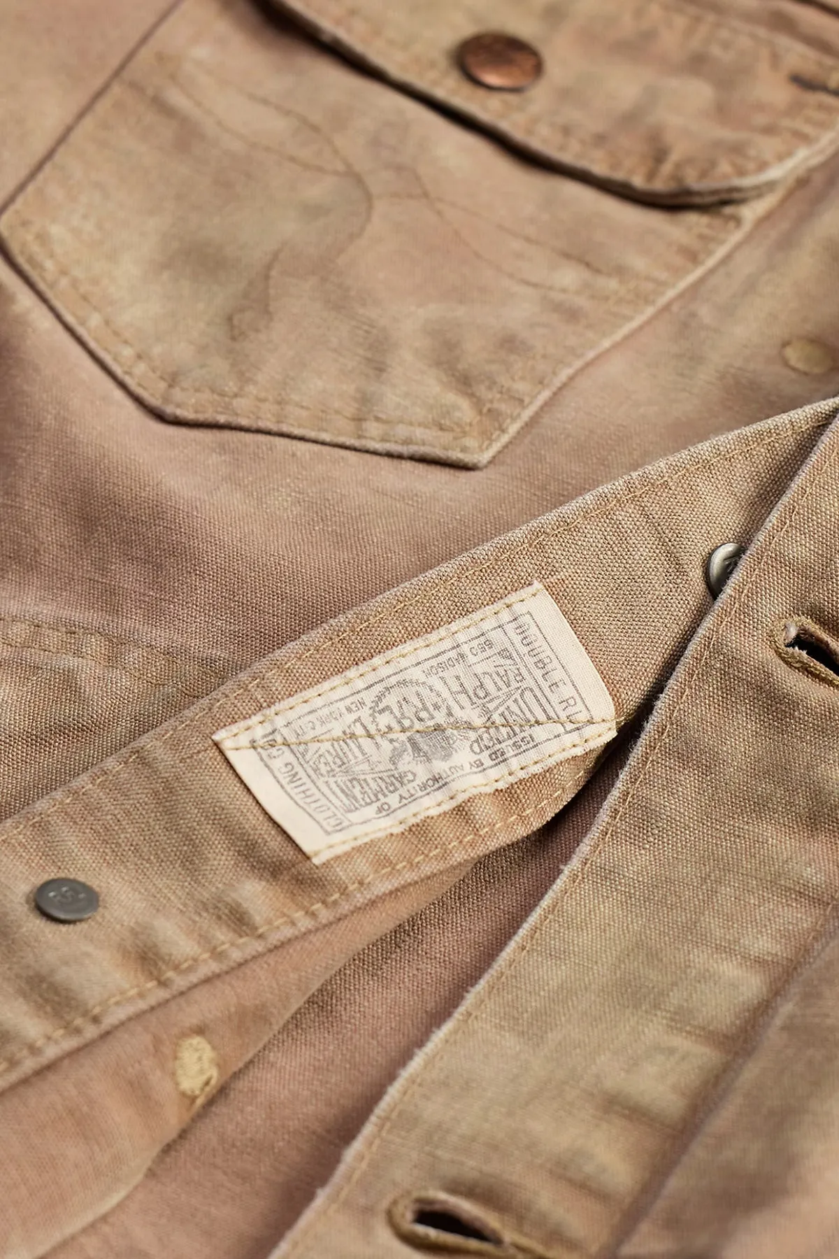 Ranch Hand Cotton Canvas Jacket - Distressed Mauve sold by Canoe Club product image thumbnail 4
