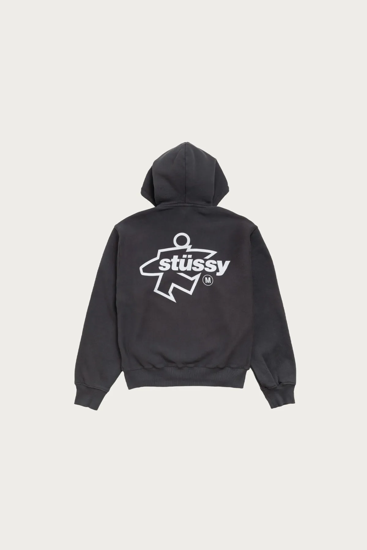Surf Size Garment Dyed Zip Hood - Faded Black sold by Canoe Club product image thumbnail 2
