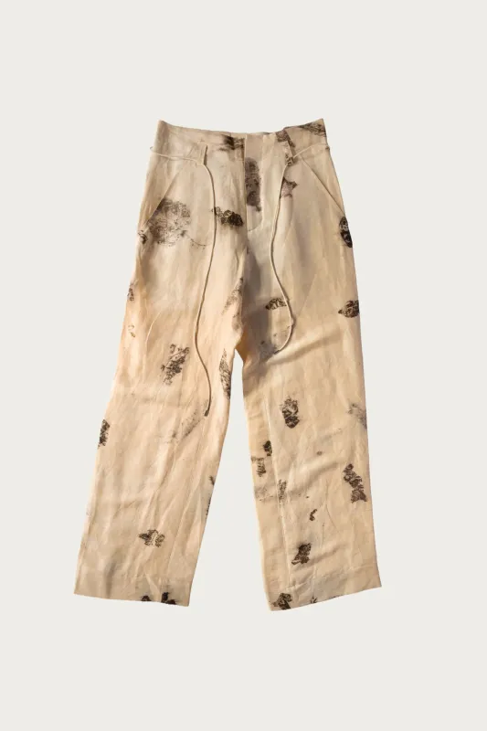 Nam Ou River Trip Pants - Hand Leaf Print made by seya