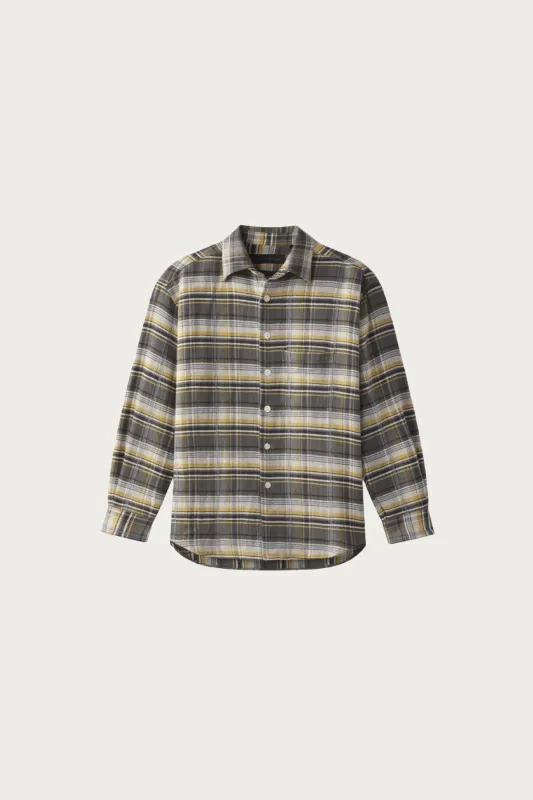 Plaid Button Down Shirt - Grey Plaid made by Canoe Club