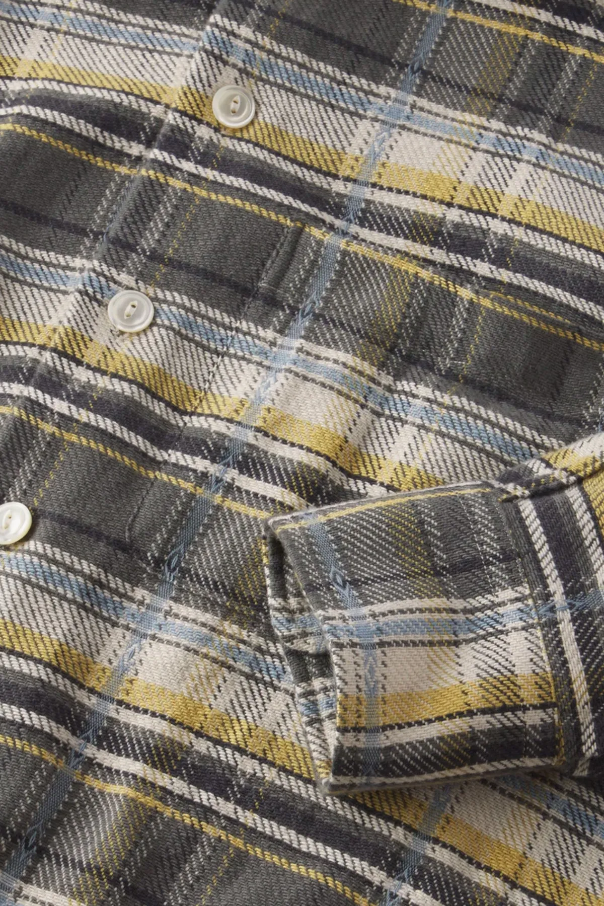 Plaid Button Down Shirt - Grey Plaid sold by Canoe Club product image thumbnail 3