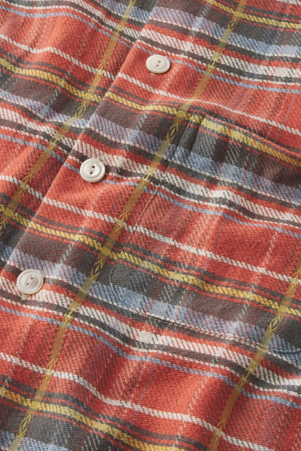 Plaid Button Down Shirt - Brick Plaid sold by Canoe Club product image thumbnail 3