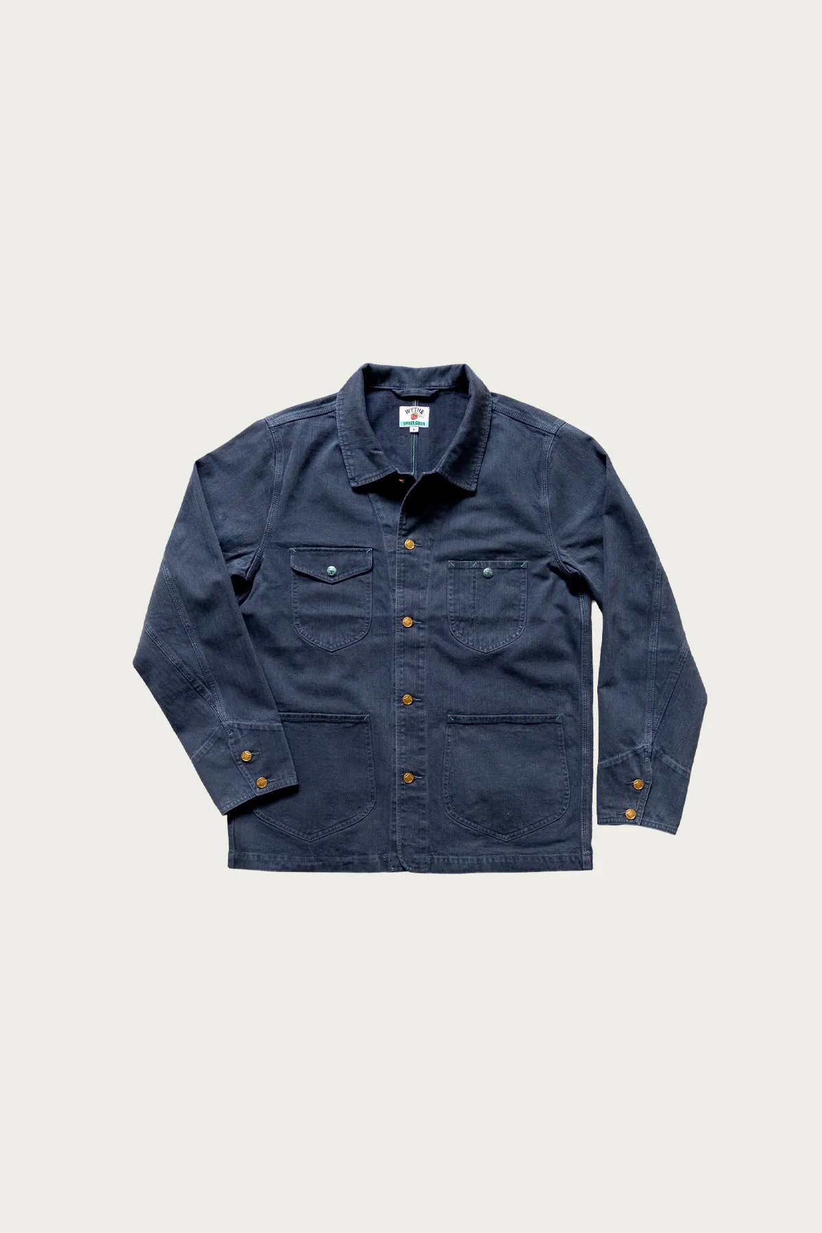 Japanese HBT Barn Jacket - Faded Navy sold by Canoe Club