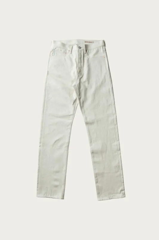 C.T.L. Straight Denim Pants Asagi - Washed Ecru made by Cottle