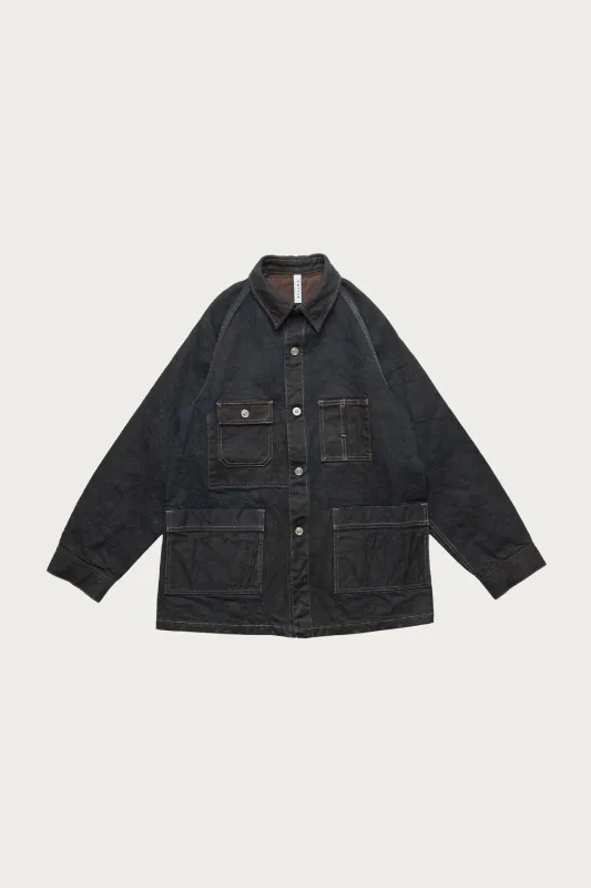 C.T.L. Traveling Jacket - Kakishibu Indigo made by Cottle