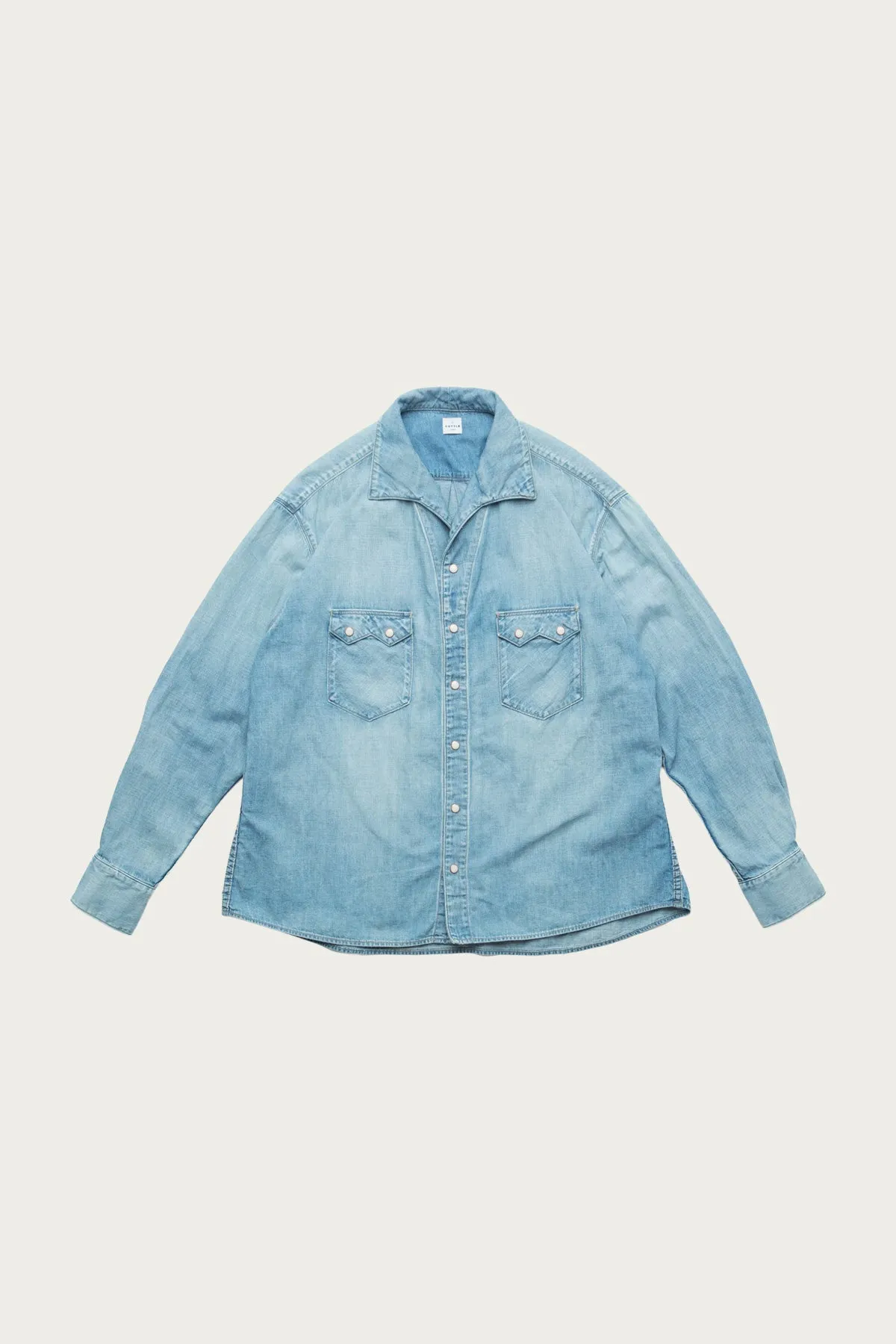 C.T.L. Comfort Denim Shirt - Light Indigo sold by Canoe Club