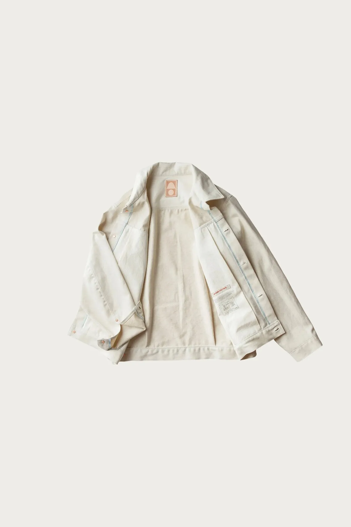 C.T.L. Neo Type 2nd Denim Jacket Asagi Indigo - Washed Ecru sold by Canoe Club product image thumbnail 3