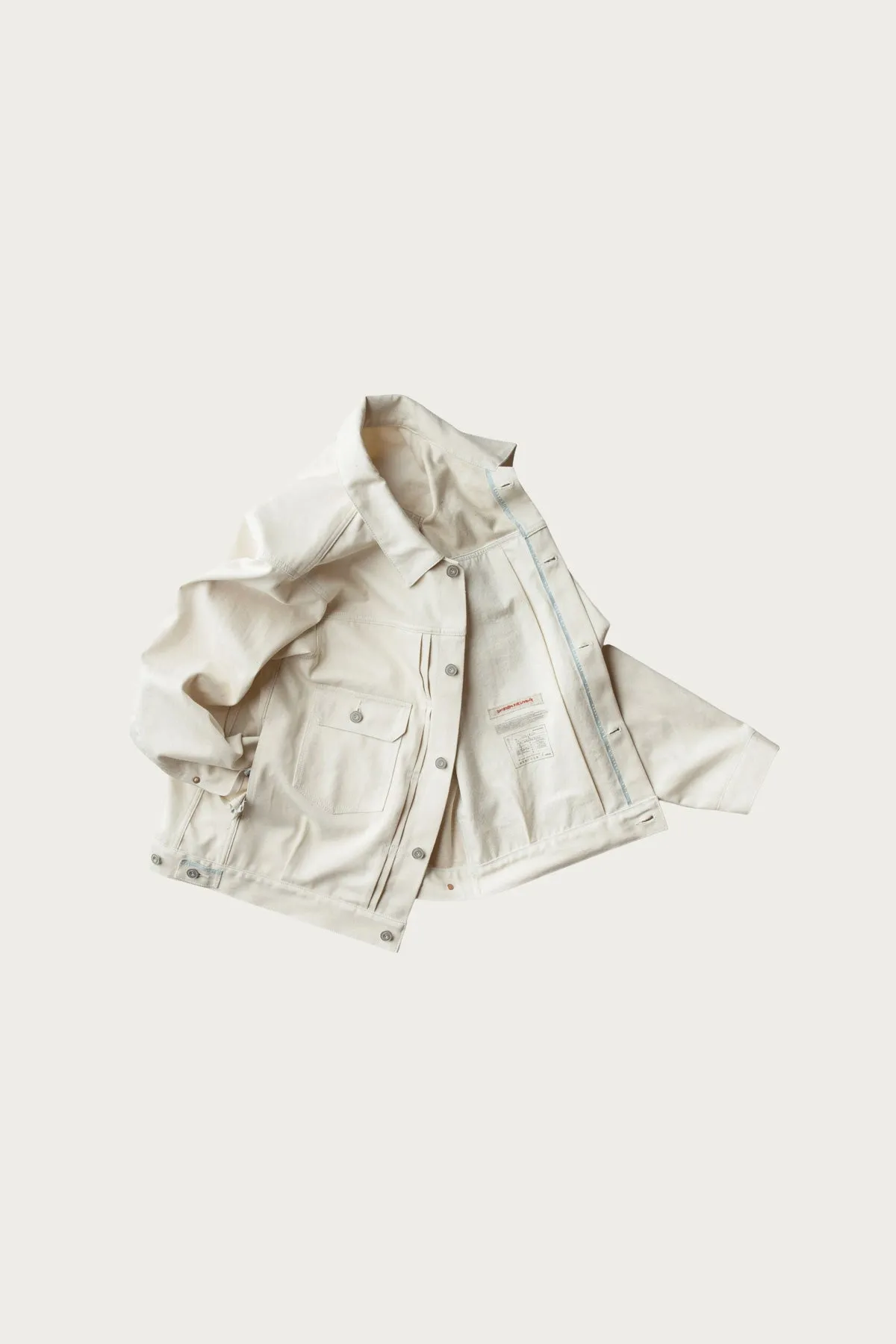 C.T.L. Neo Type 2nd Denim Jacket Asagi Indigo - Washed Ecru sold by Canoe Club product image thumbnail 2