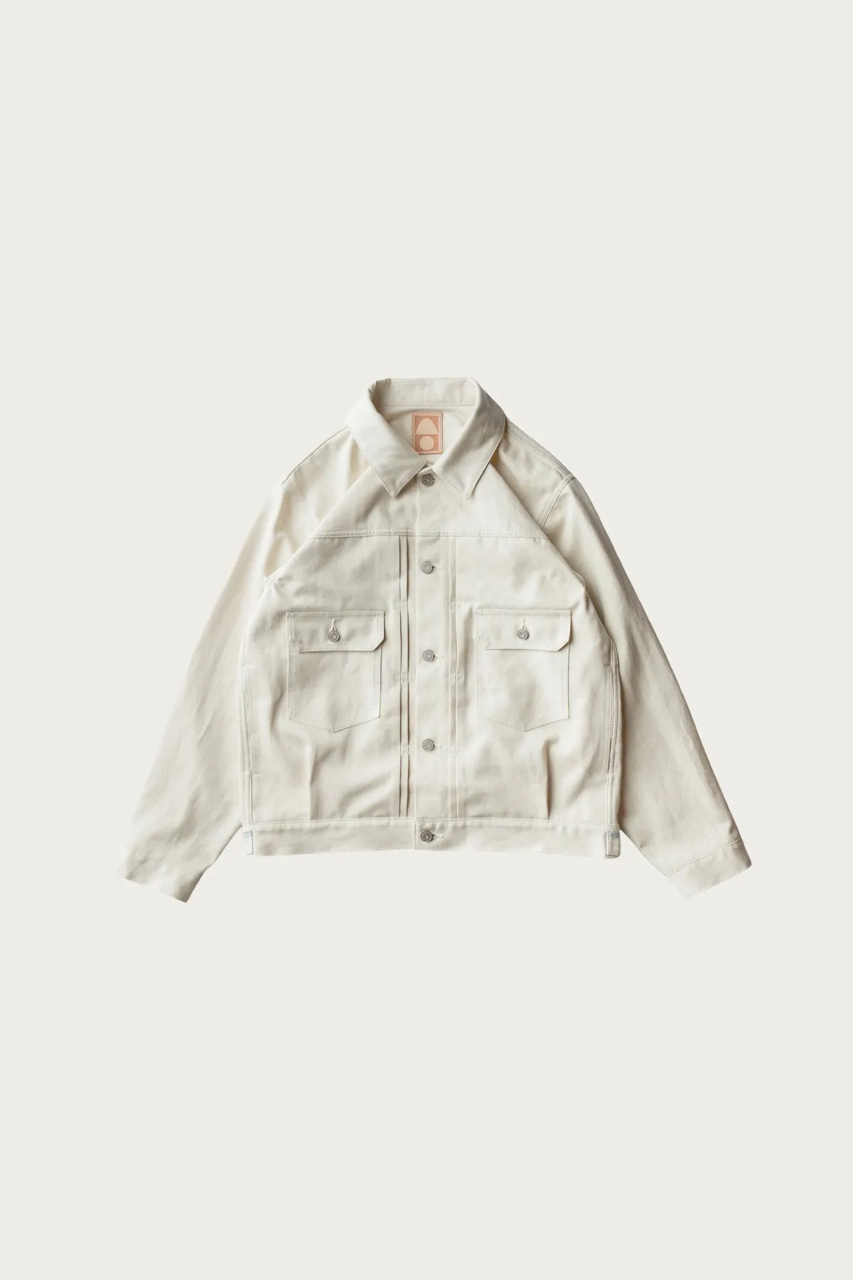 C.T.L. Neo Type 2nd Denim Jacket Asagi Indigo - Washed Ecru sold by Canoe Club