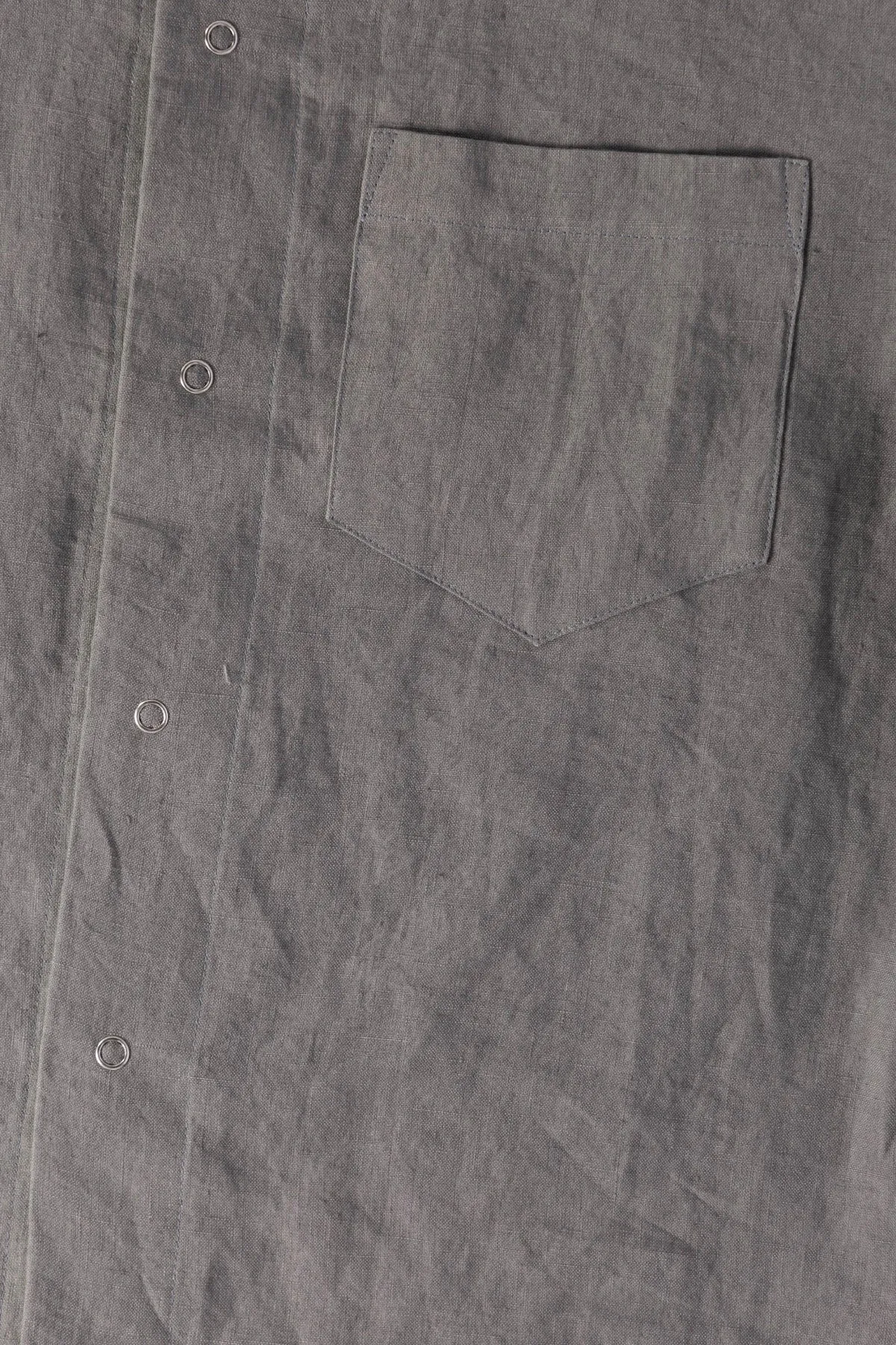 Workshop Shirt - Flint Belgian Linen sold by Canoe Club product image thumbnail 3