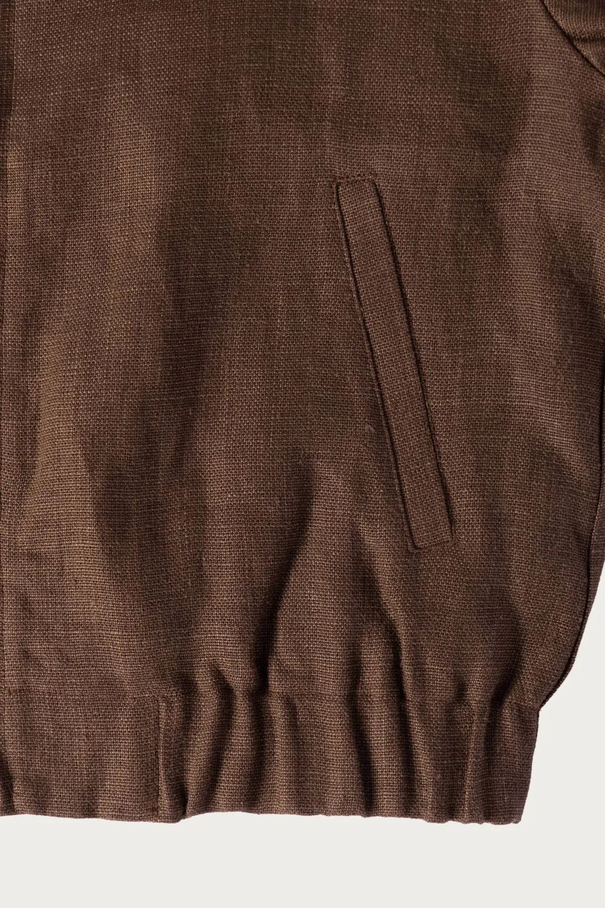 Machine Jacket - Brown Belgian Linen sold by Canoe Club product image thumbnail 3