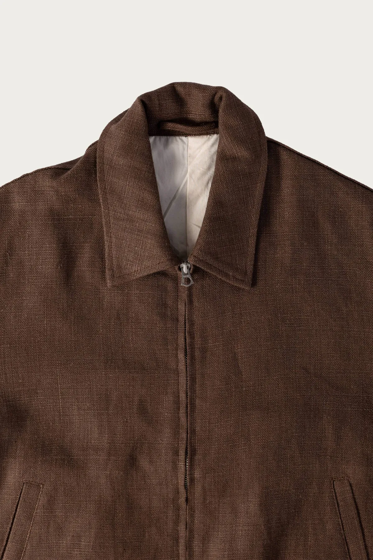 Machine Jacket - Brown Belgian Linen sold by Canoe Club product image thumbnail 2
