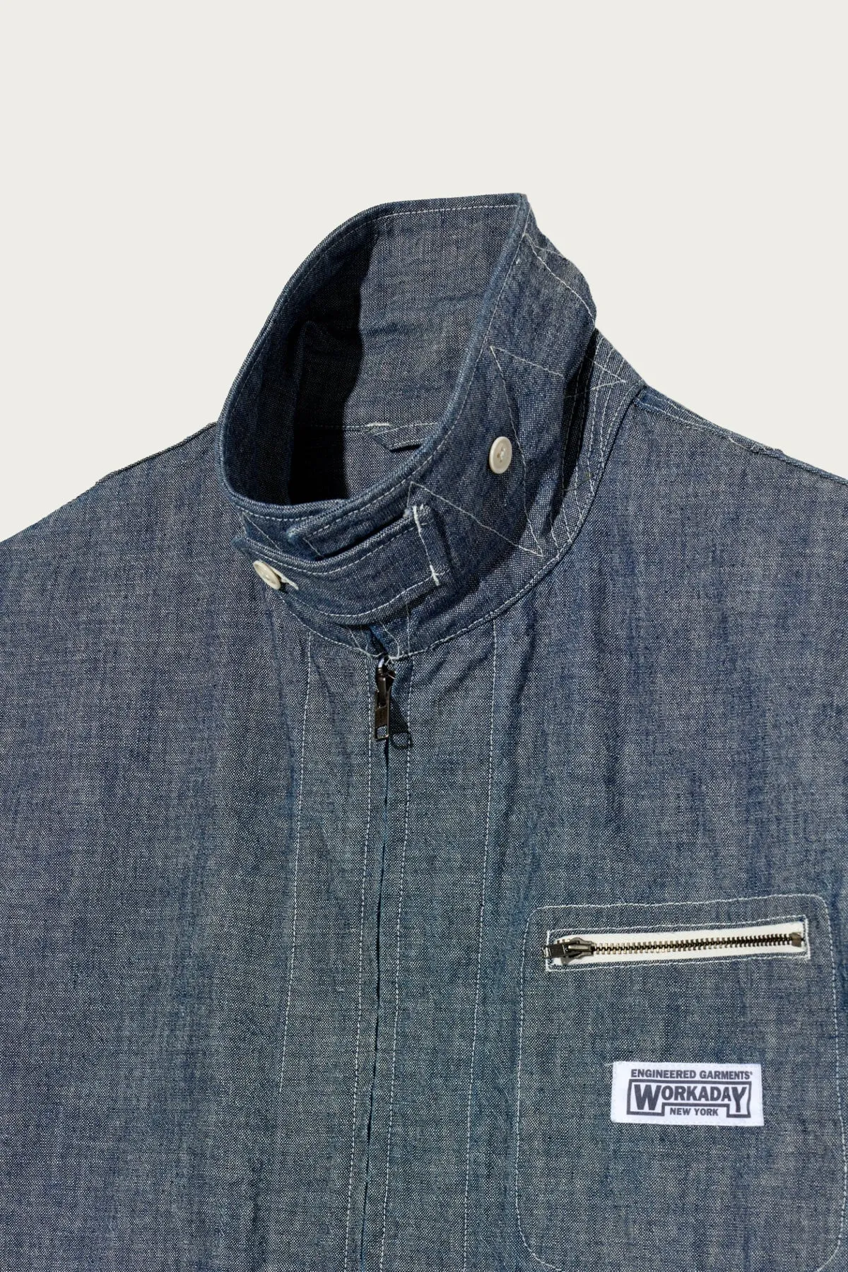 Short Jacket - Indigo 10oz Sea Canvas sold by Canoe Club product image thumbnail 3