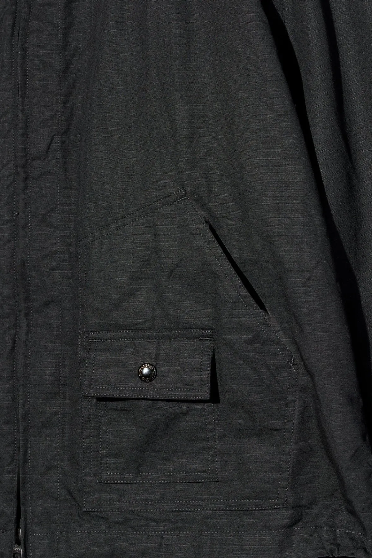 Deck Parka - Black Cotton Ripstop sold by Canoe Club product image thumbnail 3