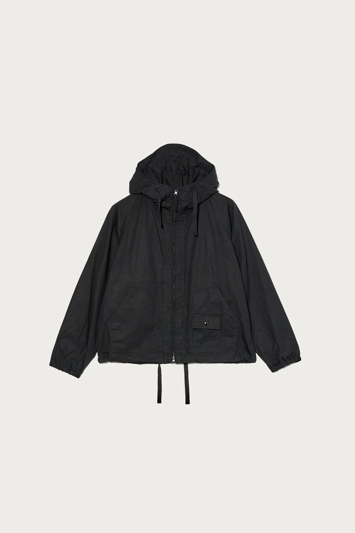 Deck Parka - Black Cotton Ripstop sold by Canoe Club