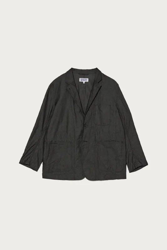 MED Blazer - Charcoal Cotton Heavy Oxford made by Canoe Club
