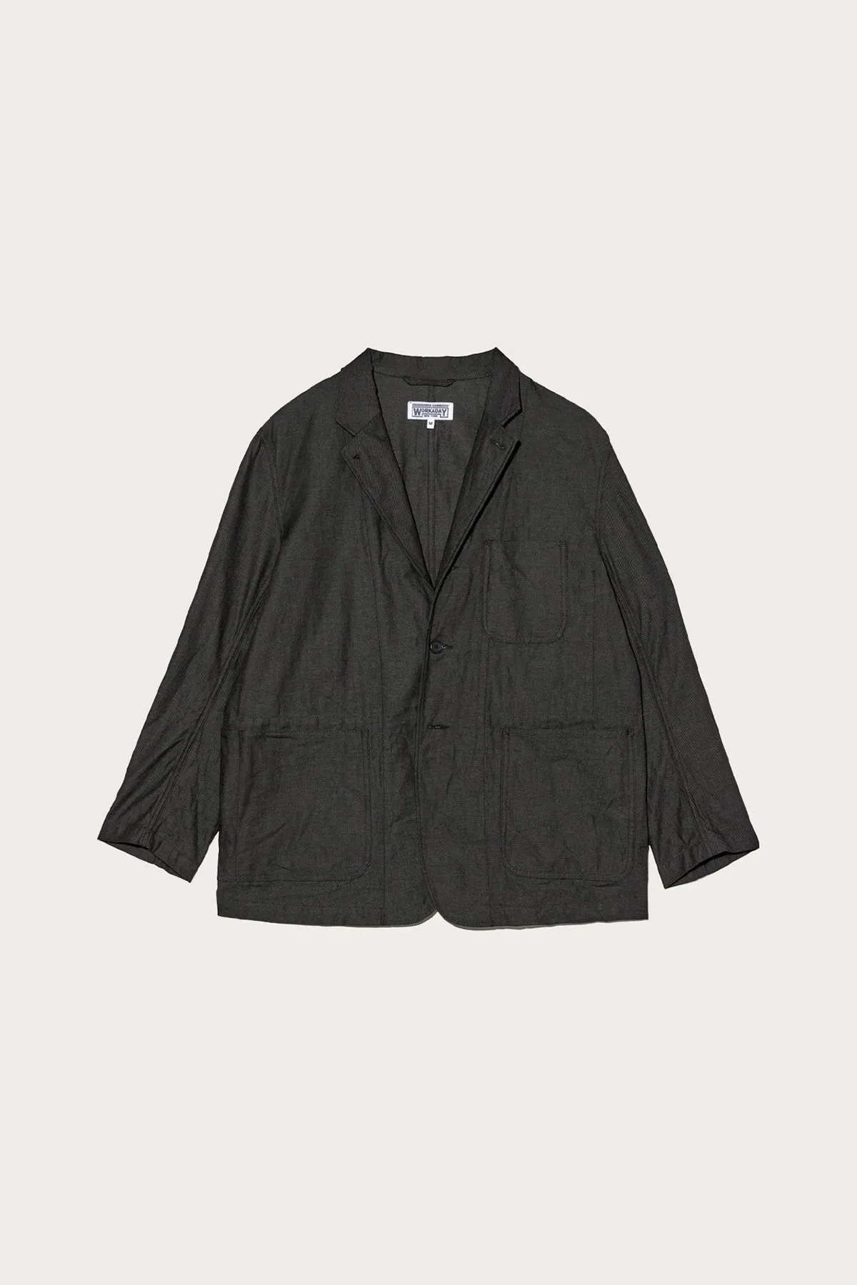 MED Blazer - Charcoal Cotton Heavy Oxford sold by Canoe Club