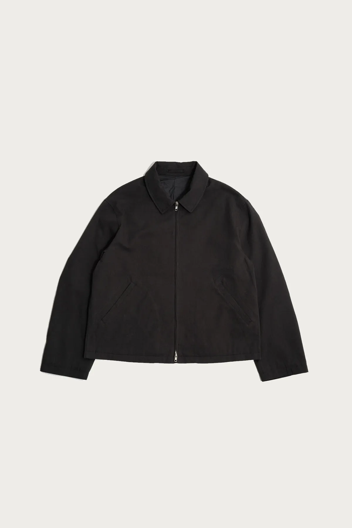 Site Jacket - Charcoal Cotton Wool Twill sold by Canoe Club