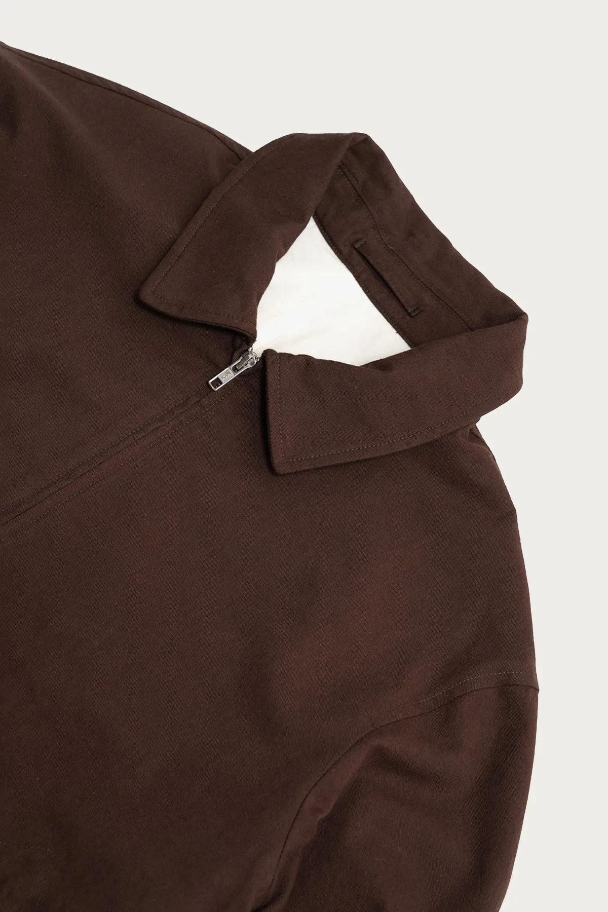 Site Jacket - Dark Brown Cotton Wool Twill sold by Canoe Club product image thumbnail 2