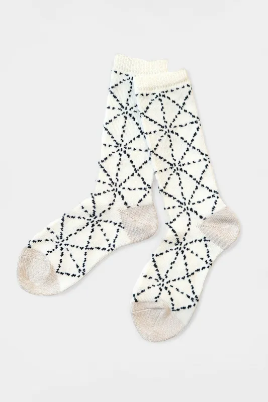84 Yarns SASHIKO Socks - Natural made by Kapital