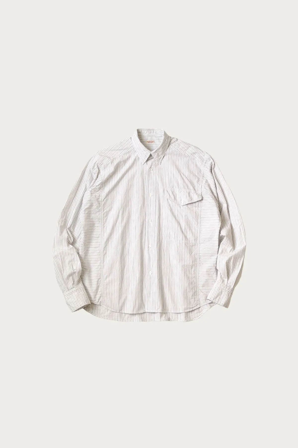 Cotton Stripe CABIN Work Shirt - White sold by Canoe Club