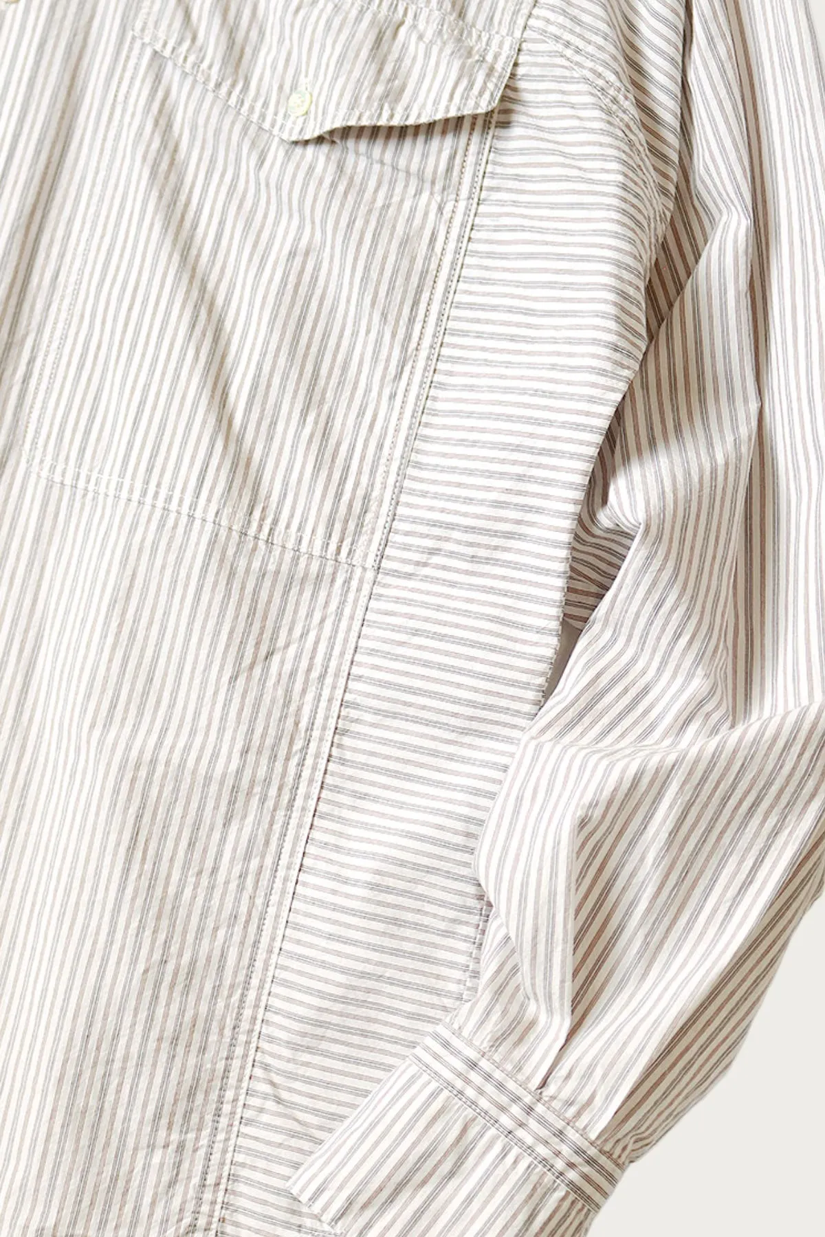 Cotton Stripe CABIN Work Shirt - White sold by Canoe Club product image thumbnail 5