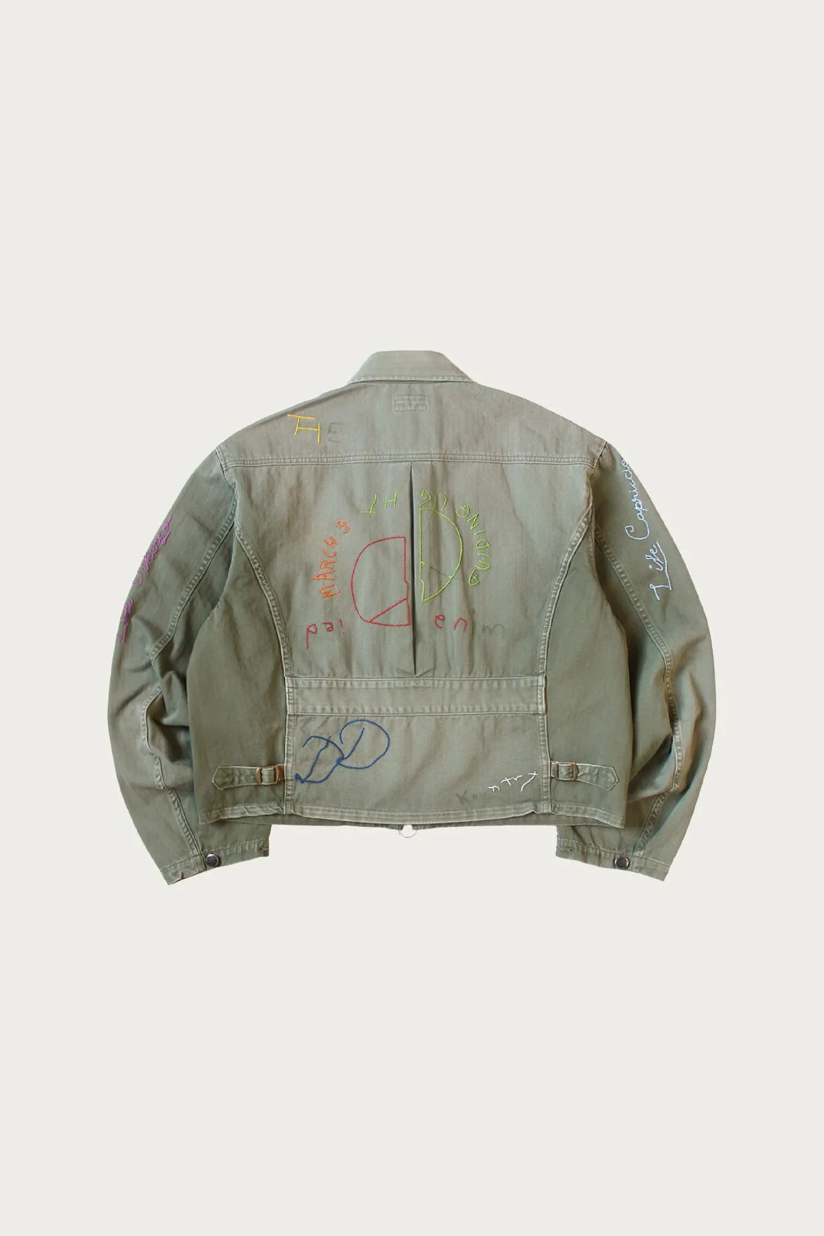 Herringbone HUNTER Drizzler JKT (Memorial Embroidery) - Khaki sold by Canoe Club product image thumbnail 2
